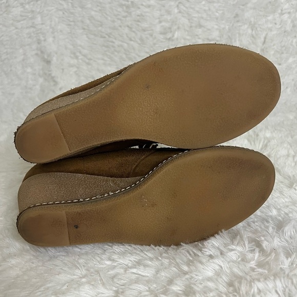 J. CREW Women’s Brown Suede Leather Lace-Up Wedge Ankle Booties Size 8 - Picture 8 of 11